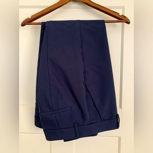 Express Navy Blue Columnist Ankle Mid Rise Pant